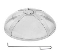 VEVOR Parachispas para Brasero 508 mm Alambrera de Brasero de Acero Inoxidable Cubierta Redonda Rejilla de Protección contra Chispas de Fuego Apertura Fácil con Accesorios para Hogueras, Jardín, Patio