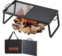 VEVOR - Parrilla para barbacoa con rejilla, para carbón, plegable, de mesa, 570 x 285 x 230 mm, capacidad de 6 kg, portátil, ideal para viajes, camping y uso en exteriores. Soporta hasta 300 °C. Inclu
