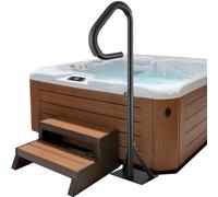 VEVOR Pasamanos Lateral para Spa 54,2x37x144,7 cm Pasamanos de Jacuzzi Giratorio de 360 ° Altura Ajustable 89-144,7 cm Carga 272 kg Base de Montaje Deslizante de Aluminio Antioxidante para Bañera