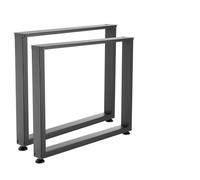 VEVOR Patas de Mesa en Forma de Z de Acero al Carbono, 740 x 472 mm, Capacidad Máxima 1000 kg, Juego de 2 Patas con Kit de Herrajes para Muebles, Escritorio, Banco de Trabajo, Mesa de Bar y Oficina
