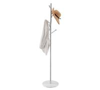 VEVOR Perchero de Pie con Base de Mármol Estable y 8 Ganchos, para Entrada, Dormitorio, Oficina y Sala Estar, Perchero Moderno a Abrigos, Sombreros y Bolsos, Forma Bifurcada, 370 x 370 x 1730 mm