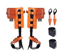 VEVOR - Picos para trepar árboles, 1 par de espuelas de acero de aleación, capacidad de carga de 350 libras, equipo para trepar árboles con correas y protectores de pinchos, equipo de arboricultura pa