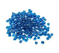 VEVOR Piedras de Vidrio Reflectante con Forma de Diamante para Chimenea Resistentes a Altas Temperaturas de 600 ℃, 9 kg, 25,4 mm, Ideal para Paisajismo de Mesas de Fogata, Color Azul Caribeño