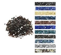 VEVOR Piedras de Vidrio Triturado Reflectante a Chimenea Resistentes a Altas Temperaturas, 4,5 kg, 12,7 mm, sin Humo, para Paisajismo de Piedra de Alto Brillo, Mesas de Fogata, Rojo Marrón Cobre
