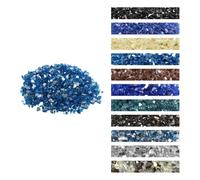 VEVOR Piedras de Vidrio Triturado Reflectante a Chimenea Resistentes a Altas Temperaturas, 4,5 kg, 12,7 mm, sin Humo, para Paisajismo de Piedra de Alto Brillo para Mesas de Fogata, Azul Pacífico