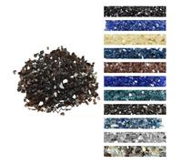VEVOR Piedras de Vidrio Triturado Reflectante a Chimenea Resistentes a Altas Temperaturas, 9 kg, 12,7 mm, sin Humo, a Paisajismo de Piedra de Alto Brillo para Mesas de Fogata, Rojo Marrón Cobre