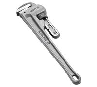 VEVOR, pinza para tuberías de aluminio de 18 pulgadas, recta, llave ajustable para fontanería, con mordaza de alta resistencia y mango ergonómico, ligera y fácil de transportar, diseño con sistema de