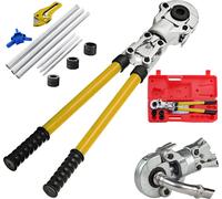 VEVOR, pinzas de crimpar TH 16, TH 20, TH 26, TH 32, pinzas para crimpar de Ø 16-32 m, pinzas para crimpar tubos, color amarillo, pinzas de acero con mango ergonómico y antideslizante, pinzas para cri