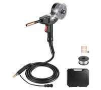 VEVOR Pistola de Carrete MIG 130A con Cable 3 m Compatible con Lincoln Magnum 100SG K2532-1 para Easy MIG 140 180 con Rodillo y Puntas de 0,8-0,9 mm, Alambre Aluminio para Reparación Taller Automotriz