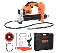 VEVOR, pistola de lubricación eléctrica, presión máxima de 55 MPa, de un solo pistón, funciona con batería de 20 V y tiene un disparador de velocidad variable, ideal para lubricar vehículos o maquinar