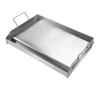 VEVOR Plancha Parrilla Reversible Pre-Sazonada 587x395 mm Plancha Parrilla Rectangular Plancha de Cocción Antiadherente de Hierro Fundido Espesor 2 mm para Cocina de Gas 2 Quemadores Barbacoa