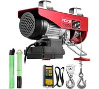 Vevor Polipasto Eléctrico 220 V / 480 W Capacidad de Carga 100 KG / 200 KG Cabrestante Eléctrico con Remoto Inalámbrico 12 m/min, 6 m/min Herramienta de Elevación para Talleres de Tienda Casera