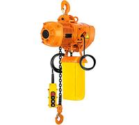 VEVOR Polipasto Eléctrico de Cadena 1,1kW Capacidad de Carga 149,7kg Altura Máxima de Elevación 1 T Grúa Puente Monofásico con Cadena G80 Control Remoto con Cable de 3,3m para Garaje, Taller, Hotel