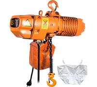 VEVOR Polipasto Eléctrico de Cadena Carga 500 kg, 6 m Altura, Trifásico 480 V, 60 Hz, Doble Velocidad 8,4 y 2,4 m/min, Control Remoto Inalámbrico 100 m, Gancho Giratorio 360° para Taller Motor Garaje