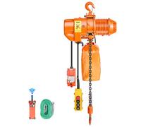 VEVOR Polipasto Eléctrico de Cadena Carga 500 kg, 6 m Altura, Trifásico 480 V, 60 Hz, Doble Velocidad 8,4 y 2,4 m/min, Control Remoto Inalámbrico 100 m, Gancho Giratorio 360° para Taller Motor Garaje
