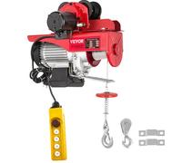 VEVOR Polipasto Eléctrico, Montacargas Eléctrico con Carretilla Eléctrica, Capacidad de 1000 kg, Polipasto Eléctrico de Acero Cabrestante Eléctrico Cable Eléctrico con Mando a Distancia