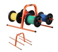 VEVOR Portacarretes de Alambre, Carrito Manual Inteligente Soporte Dispensador de Alambre de Acero Resistente para Hasta 8 Carretes, Diámetro Máximo de 24 cm Capacidad de 45 kg para Uso Eléctrico