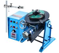 VEVOR Posicionador de soldadura rotativo de 50 kg, placa giratoria de posicionamiento de 0-90° 0,5-6 RPM 120 W, portabrocas de torno de 3 mordazas, soporte de antorcha de 315 mm para cortar, esmerilar