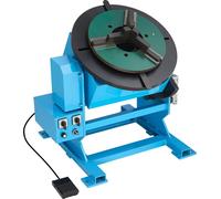 VEVOR, posicionador rotatorio para soldadura, capacidad de 50 kg, mesa giratoria para posicionamiento de soldadura de 0 a 90°, velocidad de 0,5 a 6 RPM, 120W, con mandril de 12,4 pulgadas de 3 mordaza