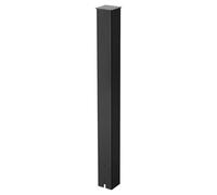 VEVOR Poste para Buzón, 1094 x 110 x 110 mm, Soporte para Buzón Empotrado de Acero con Recubrimiento en Polvo, Kit de Poste Metálico Resistente para Uso Residencial en Exteriores, Color Negro