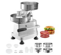 VEVOR - Prensa para hamburguesas comercial, máquina para hacer hamburguesas de 10/13/15 cm, con 3 paquetes de papel para hamburguesas. Prensa profesional para hamburguesas de acero inoxidable, perfect