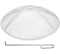 VEVOR: Protector contra chispas para braseros, φ914 x 245 mm. Rejilla para braseros, protector contra chispas, campana de acero inoxidable con orificios de malla de 2 mm. Ideal para braseros, chimenea