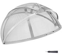 VEVOR: Protector contra chispas para braseros, diámetro 1016 mm. Rejilla para encender fuego, protector contra chispas, campana de acero inoxidable con orificios de malla de 2 mm. Ideal para braseros,