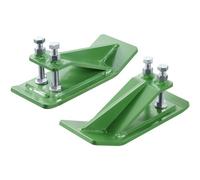 VEVOR Protector de Cucharón de Tractor 2 Piezas Protector de Cubo para Tractor de Acero con Tuercas y Pernos Accesorio para Cucharón para Nieve, Remoción de Hojas, Esparcimiento de Grava, Verde