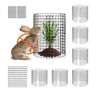 VEVOR - Protector de plantas de animales (paquete de 6), 12,6'' de diámetro x 14'' de alto, malla metálica para plantas de exterior, flores y verduras, mantiene alejados a los conejos, gallinas y ardi