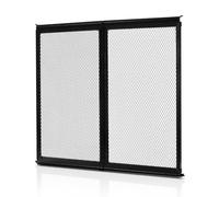 VEVOR Protector de Puerta para Caravana, Rejilla de 571,5 x 508 x 10,6 mm Malla Transpirable Reforzada Protección de Entrada para Caravanas de Aleación de Aluminio para Mascotas, Color Negro
