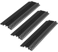 VEVOR, puente para cables de 975 mm, capacidad de carga por eje de 7938 kg, protector de paso de alto rendimiento fabricado en PP, antideslizante, cubiertas para el suelo, ideal para zonas con obstácu