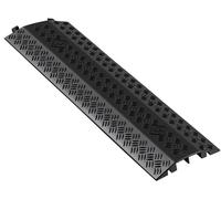 VEVOR, puente para cables de 975 mm, capacidad de carga por eje de 7938 kg, protector de paso de alto rendimiento fabricado en PP, antideslizante, para cubrir suelos, ideal para áreas con obstáculos,