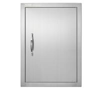 VEVOR Puerta de Acceso a Barbacoa Puerta de Cocina Exterior Simple de 407x559 mmPuerta Empotrada de Acero Inoxidable con Manija Empotrada para Isla de Barbacoa, Estación de Parrilla, Armario Exterior