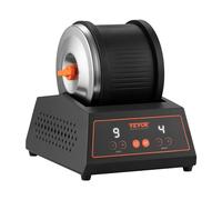 VEVOR Pulidora Eléctrica para Piedra, Carga de 1,81 kg, 4 Niveles de Velocidad, Temporizador de Pulido de 9 Días, Panel de Control Intuitivo, Protección contra Sobrecarga y Adaptador, Color Negro