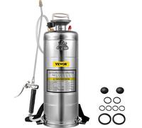 VEVOR Pulverizador a Presión de Alto Rendimiento de 12 L Herramientas de Agua para Jardinería Acero Inoxidable Pulverizad con Pantalla Plverizador Manual de la Bomba Pulverizador 4.05 kg