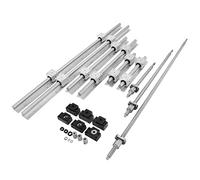 VEVOR Rail lineal SBR20, kit de deslizamiento de rodamiento lineal 300, 600,1000 mm, riel lineal con 3 tornillos de bola C7, guía lineal horizontal para máquinas de automatización