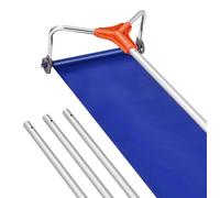 VEVOR, raspador de nieve para tejados, con cuchilla de aluminio de 432 mm, quitanieves ajustable de 125-542 cm con ruedas y guía deslizante, herramienta para quitar nieve y hojas de los tejados de las