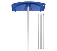 VEVOR Rastrillo de Nieve para Techo 118-555 cm con Raspador de Plástico de 60 cm, Herramienta de Eliminación de Nieve, Mango Antideslizante, Protectoras de Techo con Ruedas para Hojas, Escombros