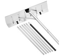 VEVOR Rastrillo de Nieve para Techo 142-606 cm con Raspador de 660 mm, Herramienta de Eliminación de Nieve, Mango Antideslizante, Protectoras de Techo con Ruedas para Hojas Caídas, Escombros