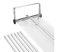 VEVOR Rastrillo de Nieve para Techo 158 - 913 cm con Raspador de 470 mm, Herramienta de Eliminación de Nieve, Mango Antideslizante, Protectoras de Techo con Ruedas para Hojas Caídas, Escombros