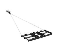 VEVOR Rastrillo Nivelador de Césped de Caminos de Entrada 122 x 50 cm, Cadena de 183 cm, Nivelador de Tierras Agrícolas de Acero, Herramienta de Nivelación para ATV, UTV, Tractor de Césped de Jardín