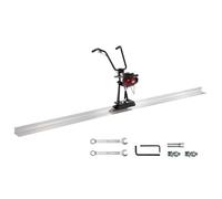 VEVOR Regla de Hormigón, Juego de Barras de Borde Recto para Tablero de Aluminio de 1,2 m, Motor Vibratorio de 4 Tiempos, con Manijas de Altura Ajustable 360°, 6500 RPM, 1220 x 670 x 1060 mm