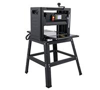 Vevor Regruesadora 330 mm Cepilladora de Madera 2000 W Máquinas de Cepilladora de Prensa Cepillo Eléctrico para Madera Profundidad 3 mm con Soporte, Negro