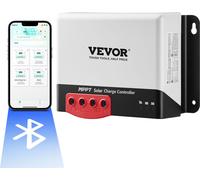 VEVOR Regulador de carga solar MPPT de 50A, 12V, 660W / 24V, 1320W. Regulador de carga para paneles solares con interfaz de comunicación TTL. Compatible con baterías de ciclo profundo, como baterías A