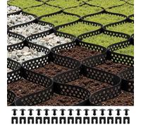 VEVOR Rejilla de Tierra Profundidad de 5 cm Rejilla para Entrada de Grava 520 x 270 cm Base Permeable para Césped para Estabilizar Entradas de Vehículos, Jardines, Patios en Terrenos Inclinados