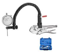 VEVOR: Reloj de medición con brazo flexible de 360° y pinza de sujeción de 360°, precisión de 0,03 mm, rango de medición de 0 a 25,4 mm, profesional para ajuste de maquinaria, medición de espacios red