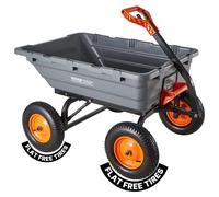 VEVOR: Remolque polivalente para jardín, carro de jardinería de alta capacidad, 800 lbs/363,6 kg, neumáticos de 10"/25,4 cm