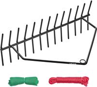VEVOR, removedor de algas para estanques, 610x215x355 mm, removedor de malezas de doble cara, herramienta para extraer plantas acuáticas, ideal para estanques, lagos y arroyos