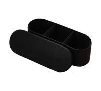 VEVOR Reposapiés Plegable Ovalado, con Espacio de Almacenamiento, Asiento Acolchado, Carga 299,37 kg, Moderno y Minimalista, 1100 x 380 x 380 mm, para Salón, Dormitorio y Pasillo, Color Negro