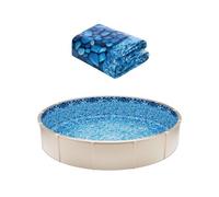 VEVOR Revestimiento para Piscina Elevada 732 cm Redonda Cubierta para Piscinas Superpuestos Vinilo de Calibre Estándar Altura de Pared 122-137 cm Diseñado para Piscinas Elevadas con Lados de Acero
